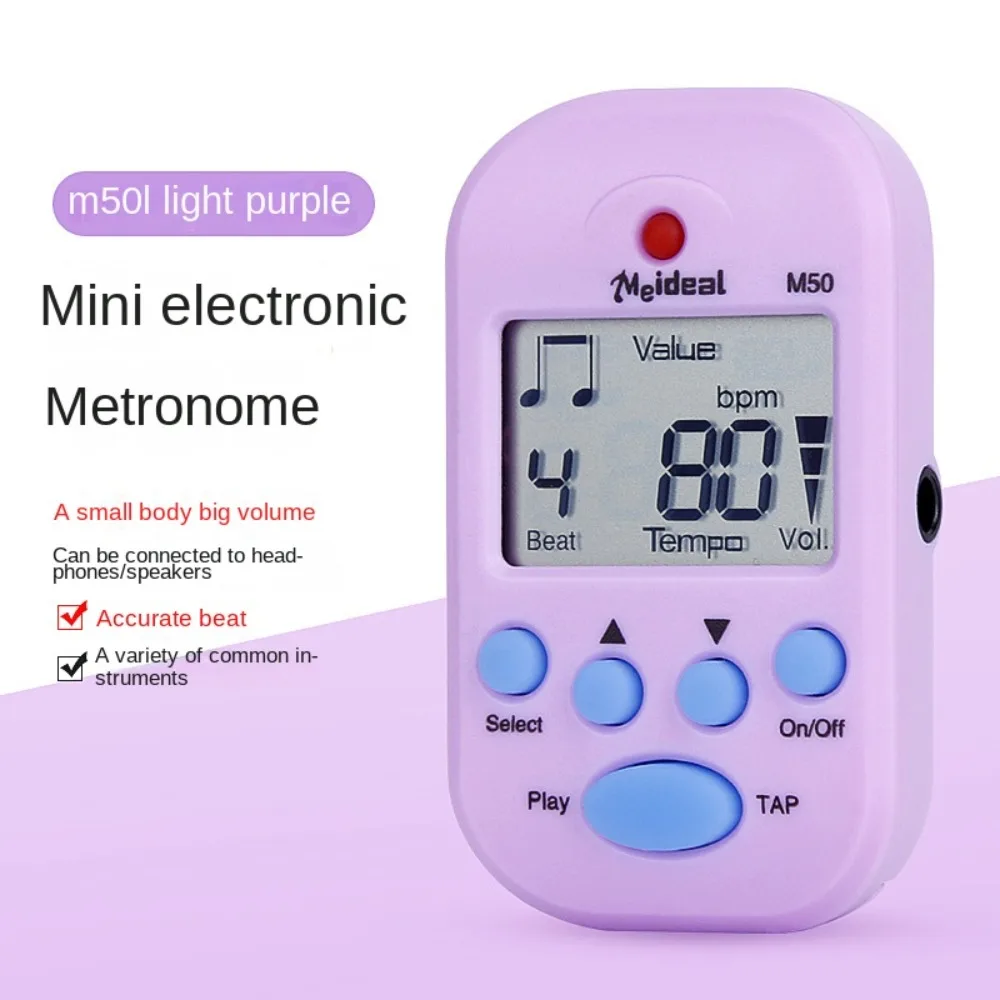 

LCD Mini Metronome Dual-channel Professional Clip-on Pocket Metronome Plastic Colorfu Digital Beat Tempo Metronome Violin