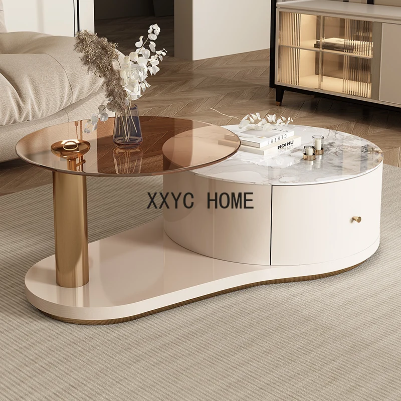 

Center Round Coffee Table Middle Auxiliary Neat Entrance Hall Coffee Terrace for Tv Sehpa Modelleri House Furniture YR50CT