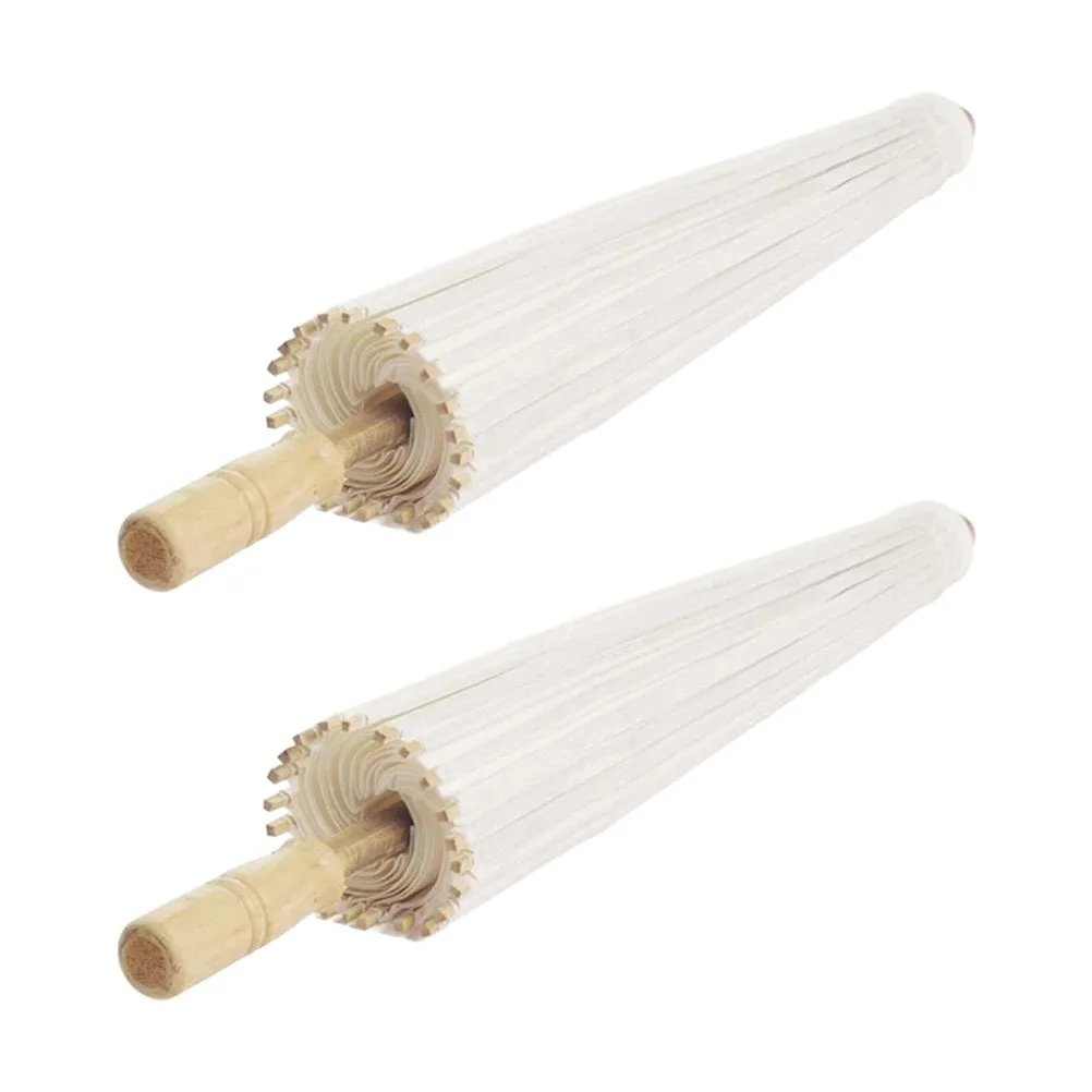 

2Pcs DIY Drawing Umbrella Hand-Painted Creation Craft Material for Kids School Kindergarten Wedding Party Decor