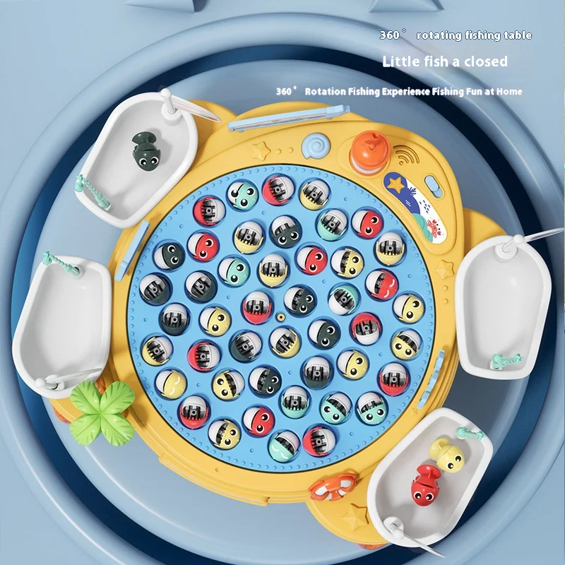 Elektryczna zabawka dla dzieci Magnetyczna zabawka wędkarska Stół Kreskówka Interaktywna zabawka dla rodziców i dzieci z oświetleniem Prezent