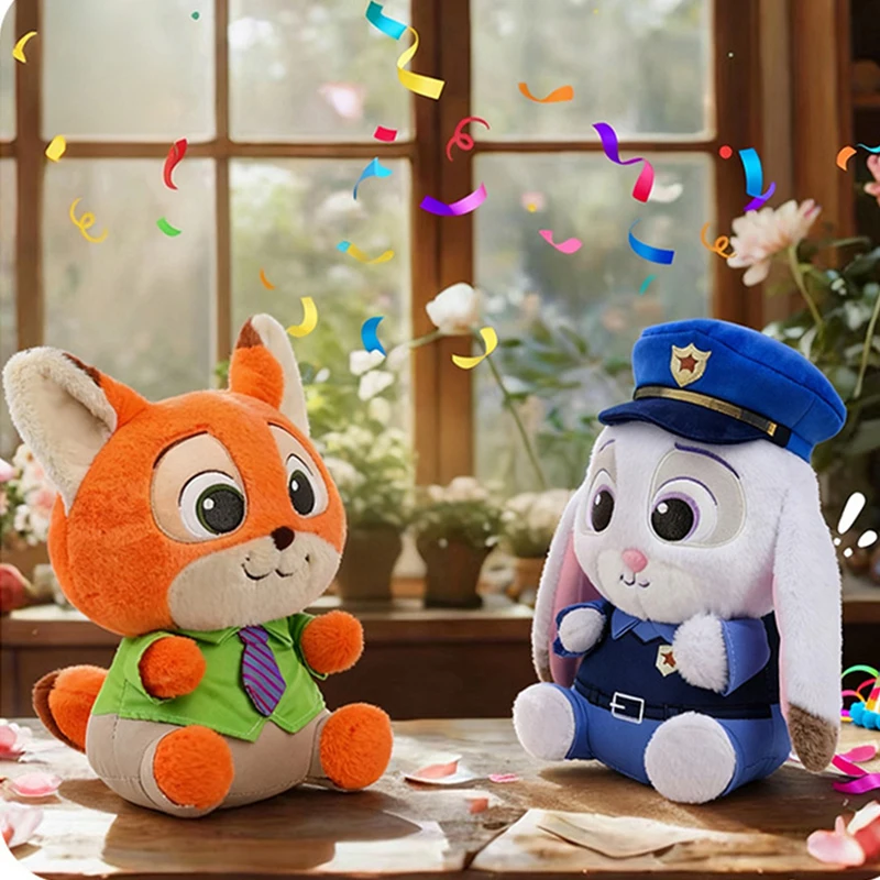 ديزني Zootopia ألعاب من نسيج مخملي نيك وايلد جوديث لافيرن هوبس 28 سنتيمتر تمثال الزخرفية زوجين هدية عيد ميلاد/هدية الكريسماس