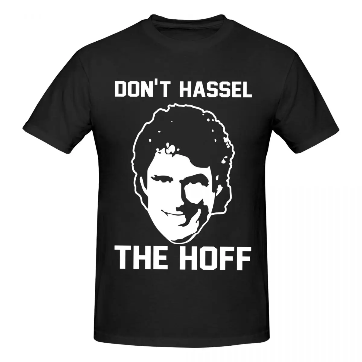 Don't Hassel The Hoff Worn By David Hasselhoff Awesome T Shirts Graphic Y2K Gifts Crewneck T-Shirts For Men Women Clothes