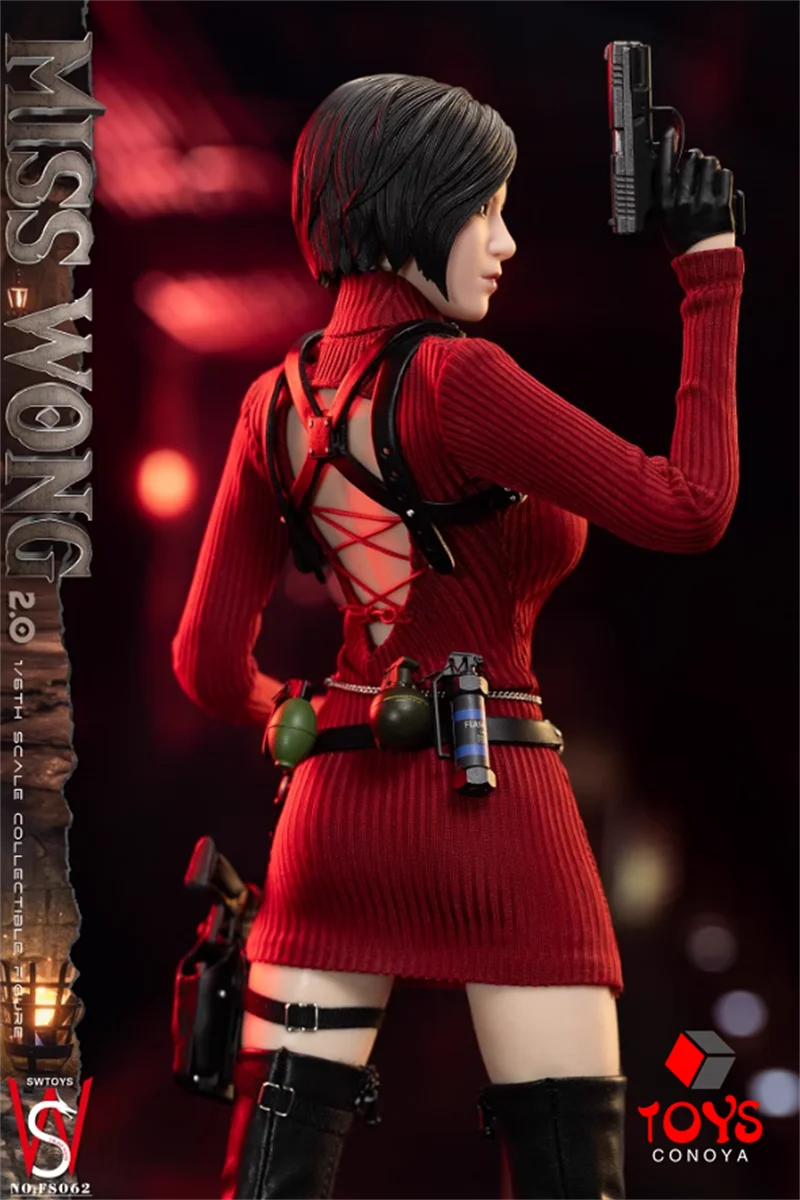 En Stock SWTOYS FS062 1/6 Ada Wong 2,0 cabeza de ojos móviles dobles esculpir figura de acción 12 ''figura de soldado femenino modelo completo