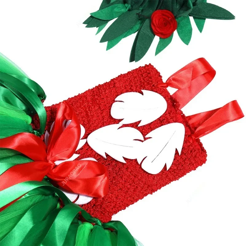 ¡FC6New vestido tutú para niñas, trajes de princesa de fiesta con guirnalda para niña, disfraz de Navidad y Halloween, Dre @ FC8] hawaiano para niños!