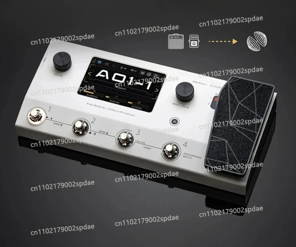 II Touch Screen Guitar Bass Amp Modeling Multi-Effects Pedal Dual Effect Chains with Expression Pedal MP-350