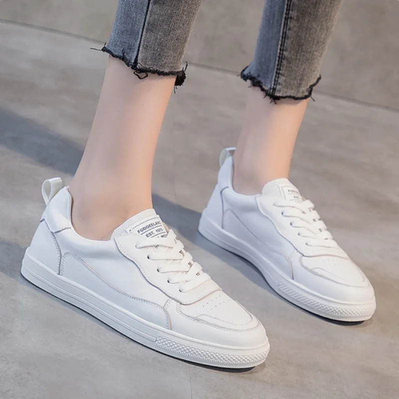 ZXRYXGS Promotion Women Genuine Leather Sneakers Casual Shoes 2026 Bestselling New Spring Soft Sole Flats Women Trendy Shoes