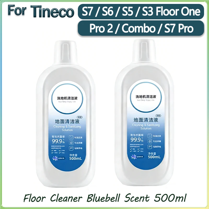 Płyn czyszczący do robotów sprzątających Tineco FLOOR ONE S3/ S5/Pro2/Combo/S7Pro, wszystkie modele, zapach Bluebell, 500ml