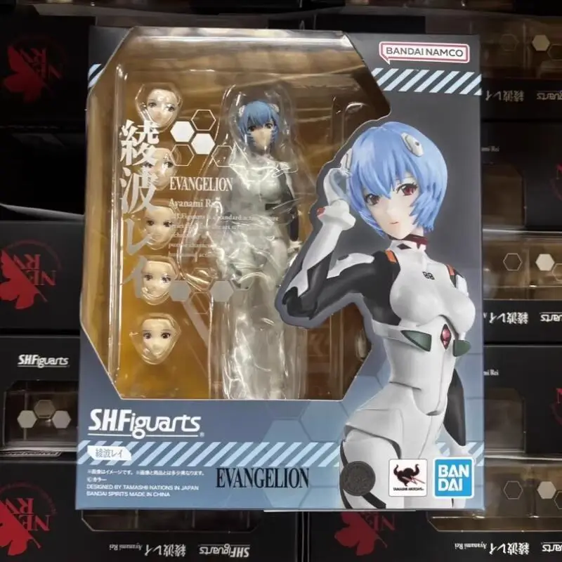 Genuíno novo e fechado Bandai Banpresto Neon Genesis Evangelion: reconstrução de Evangelion S.h.figuarts Rei Ayanami Brinquedo de presente