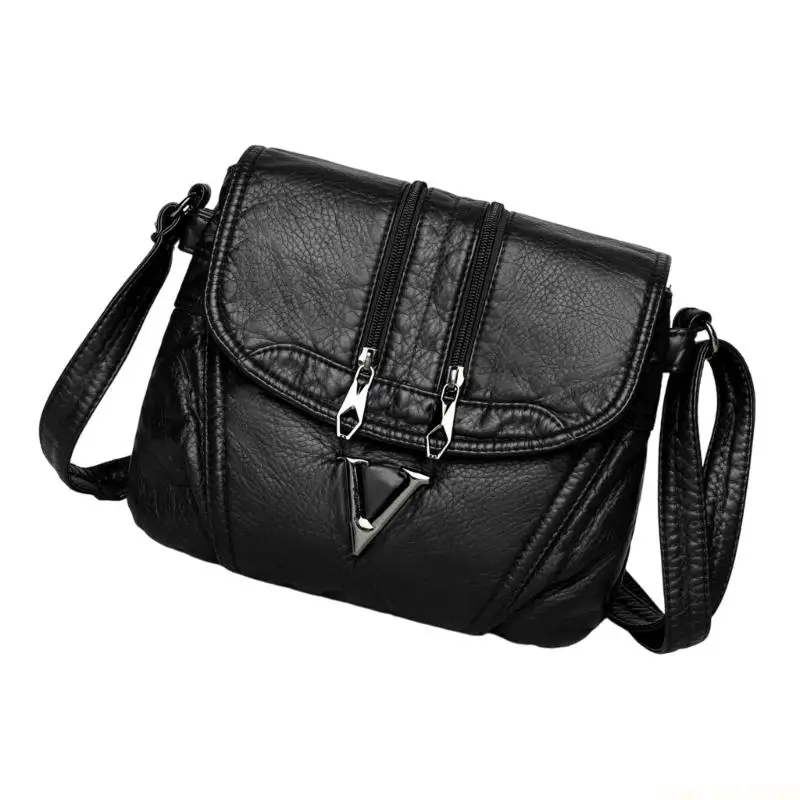 

X90D Женская модная сумка через плечо с регулируемым ремешком из мягкой искусственной кожи с несколькими карманами на молнии