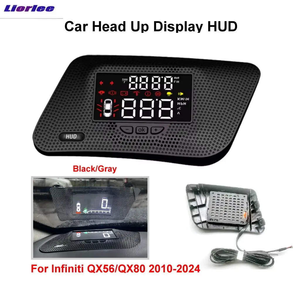 

For Infiniti QX56/QX80 2010-2024 Car OEM HUD Head Up Display Driving Screen Speedometer Projector Auto Electronics Accessories