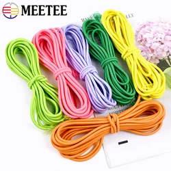 Bandes élastiques pour la couture de bandeau, bandes de caoutchouc commandées, ceinture de UL, cordons de printemps, accessoires de vêtements de bricolage, 5 m, 10m, 4mm