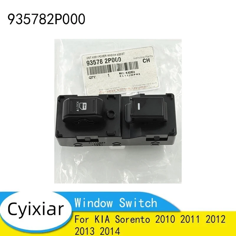 

Genuine 93578-2P000 Front Right Window Switch For KIA Sorento 2010 2011 2012 2013 2014 Door Glass Lifter Control Switch Button