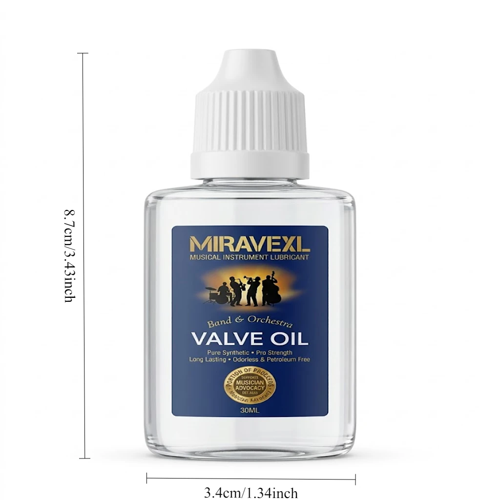 Brass Instrument Valve Oil Slide Grease Lubricant for Trumpet Trombone Tuba Saxophone Clarinet Flute Maintenance Care Cleaning image 6