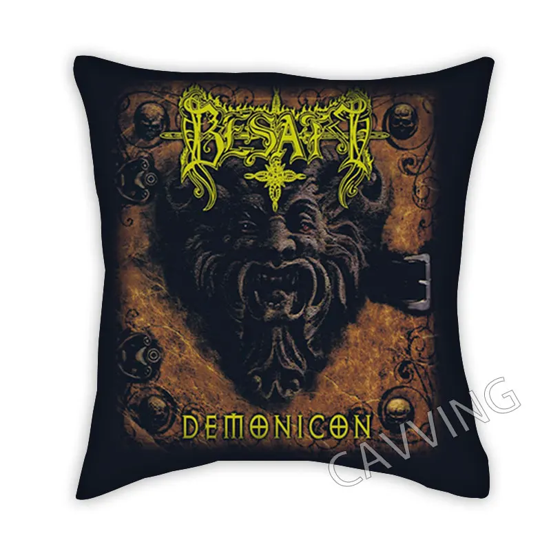 

Besatt Band 3D Printed Polyester Decorative Pillowcases Throw Pillow Cover Square Zipper Cases Fans Gifts Home Decor