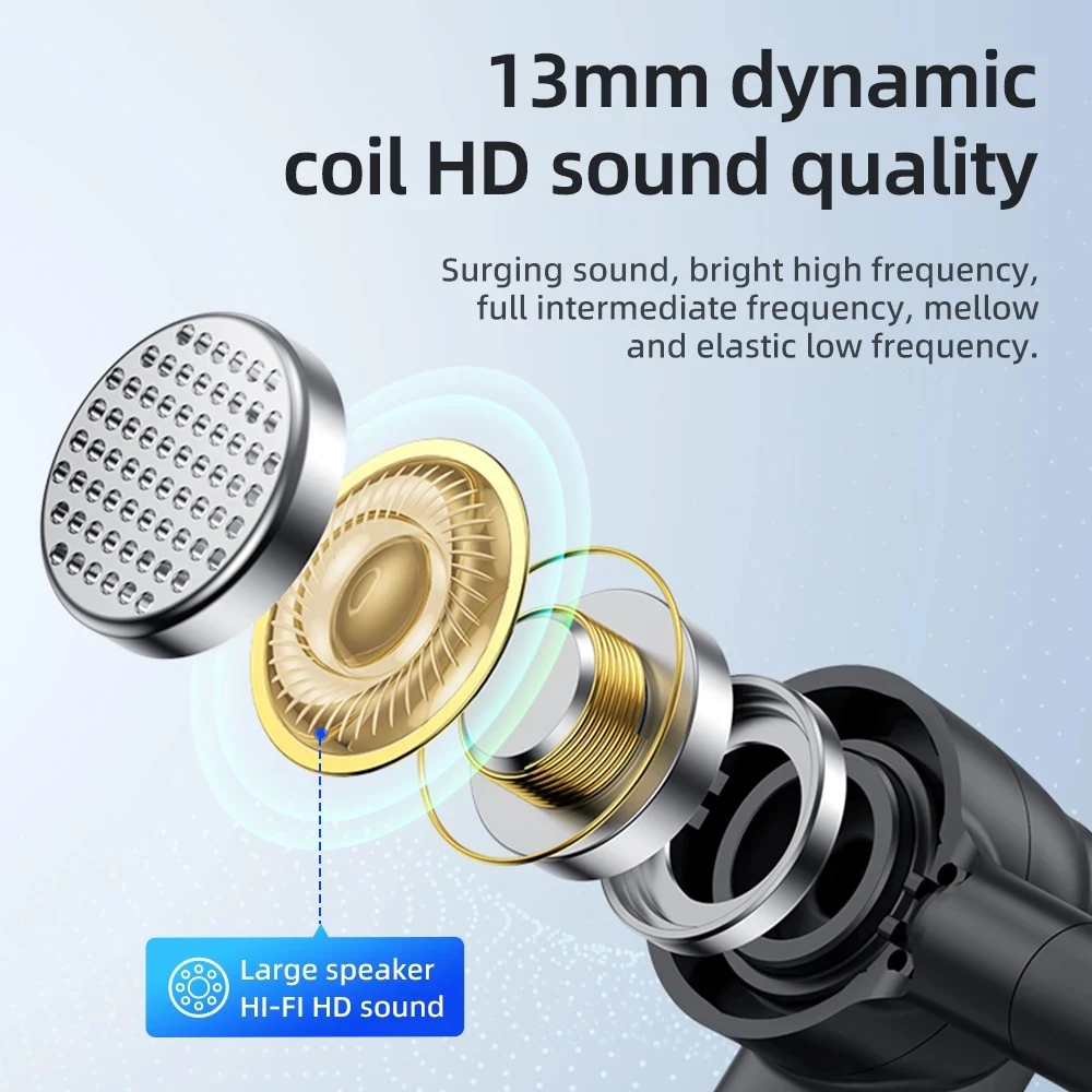 سماعة رأس بلوتوث 5.4 لاسلكية جديدة مع ميكروفون مزدوج لإلغاء الضوضاء سماعات أذن بدون استخدام اليدين لمكتب السائق