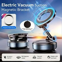 Car Foldable Cellphone Stand Magnetic Phone Holder Dashboard Vacuum Suction Cup For Magsafe iPhone 16 15 14 13 12 Pro Max Mount