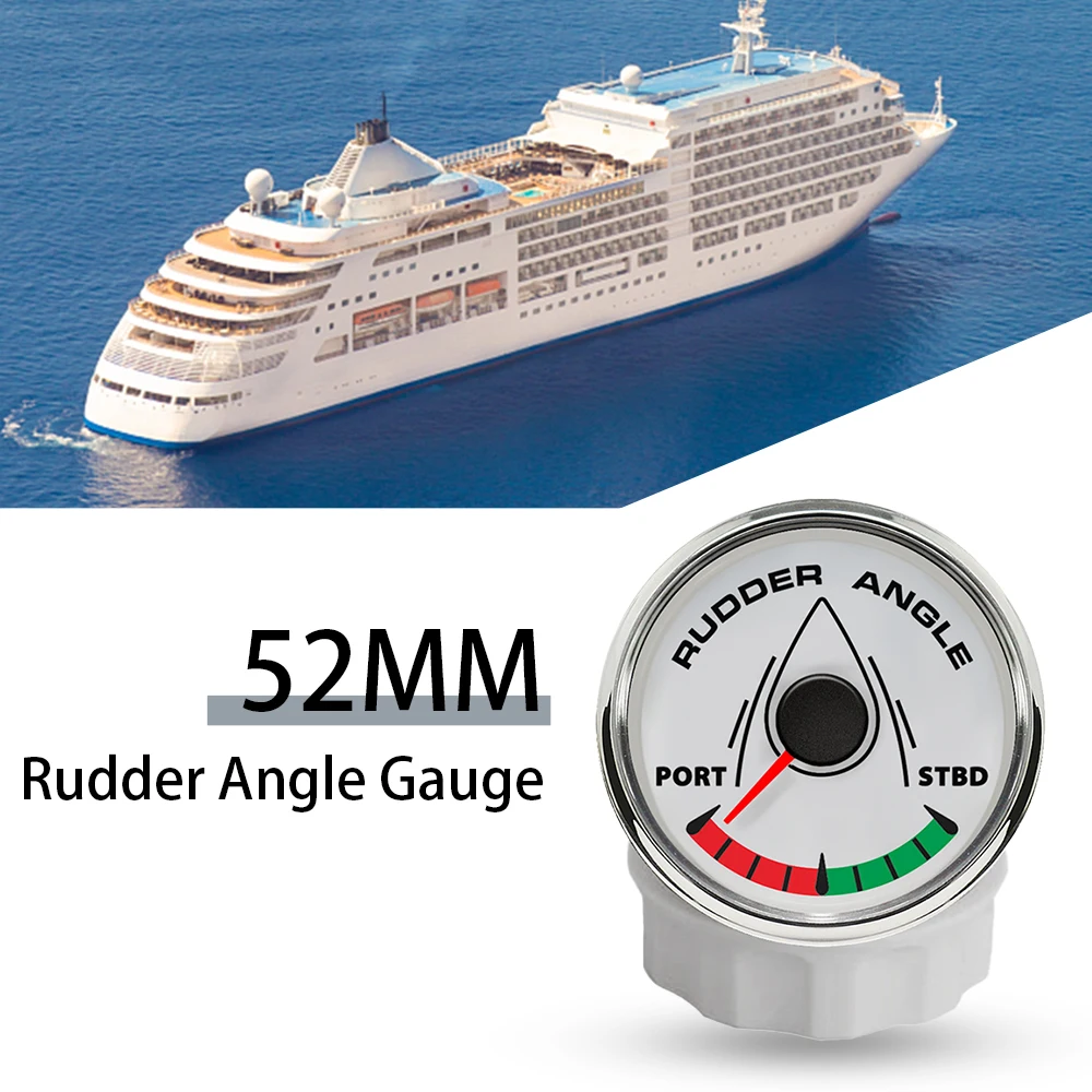 

ELING 52mm Rudder Angle Gauge Indicator Meter 0-190ohm with 8 Colors Backlight for Boat Yacht Vessel 9-32V