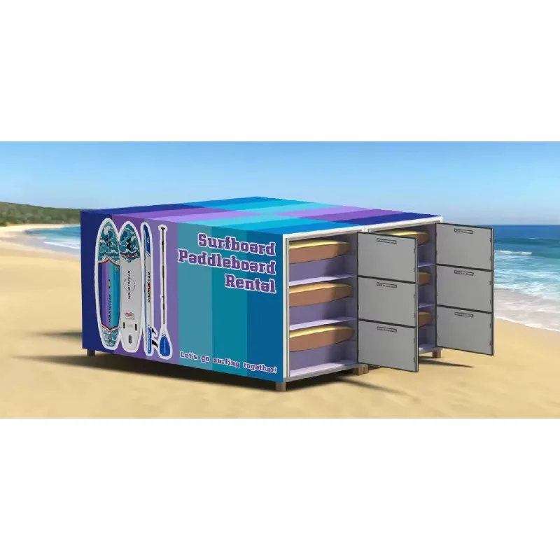 Fully Automated SUP Board Rental Vending Machine for Beaches with SDK Function Customized