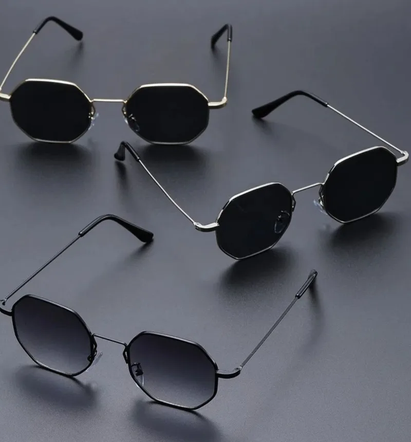 Sexy Small Square Sunglasses Women Luxury Vintage Colorful Metal Frame Man Sun Glasses For Ladies Trendy Traveling Shades