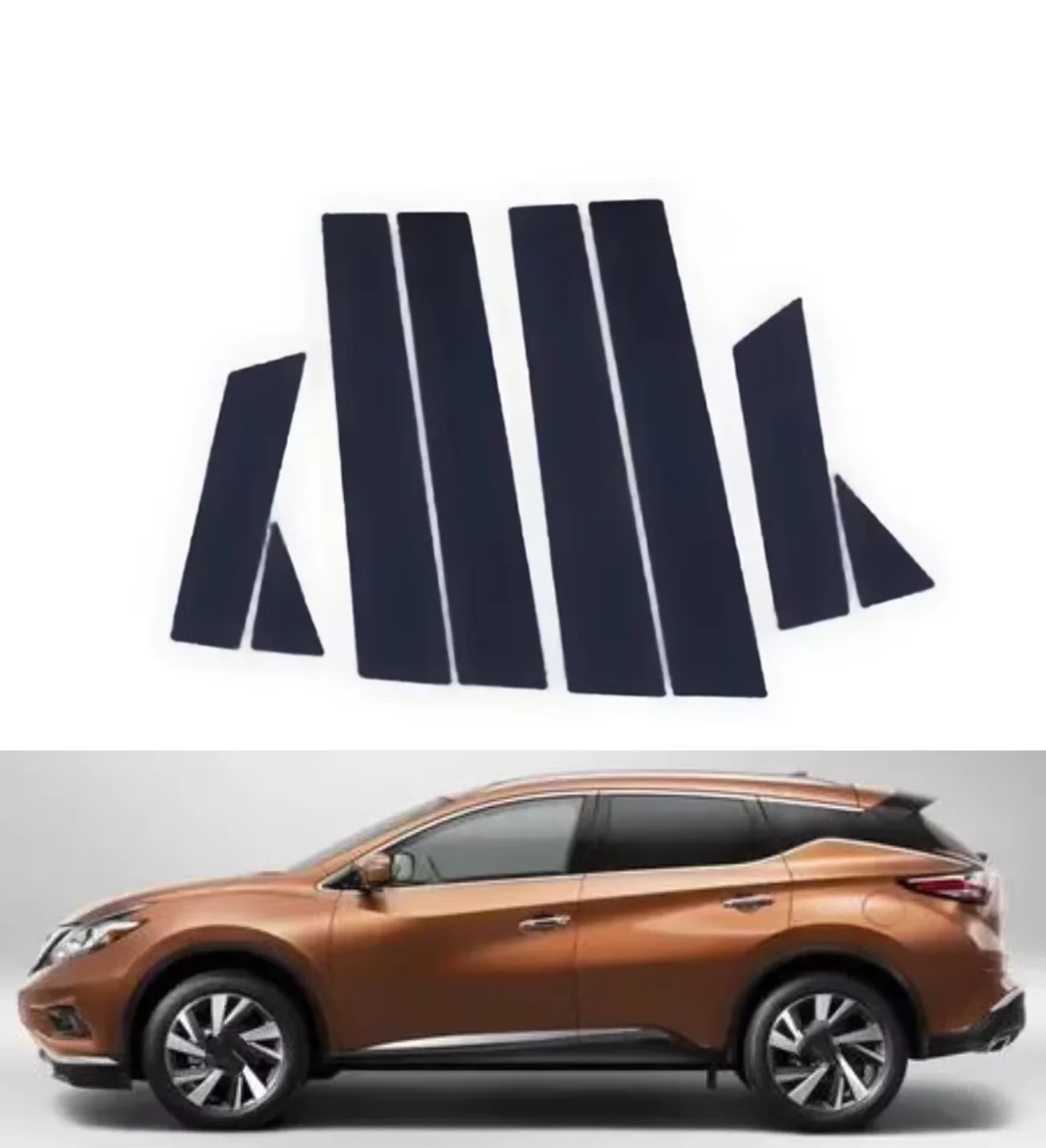 

Gloss Black Pillar Posts Fit For Nissan Murano 2015 2016 2017 2018 2019 2020 2021 2022 Trim Window C Colum Door Sticker Cover