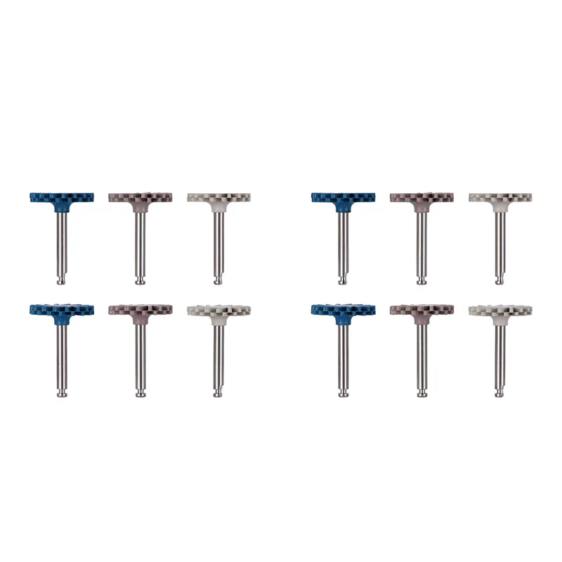 

ABMS-12Pcs/Set Rubber Polisher Composite Resin Polishing Diamond System RA Disc Kit 14Mm Wheel Spiral Flex Burs Tools