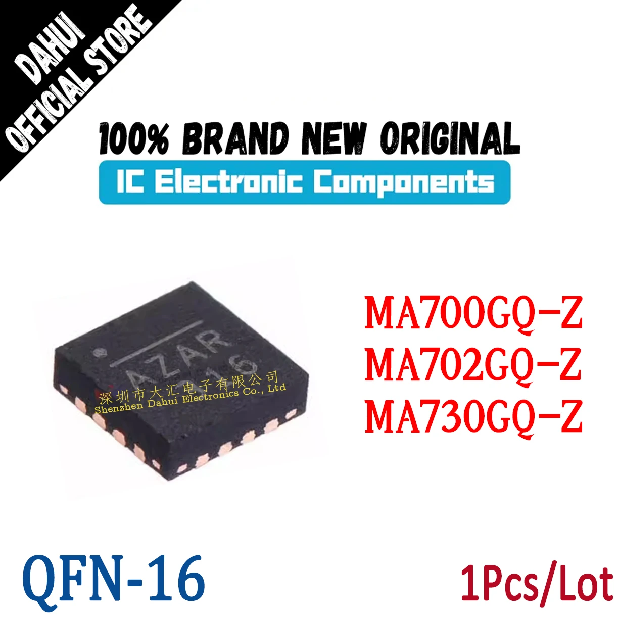 

MA700GQ-Z AQK* MA702GQ-Z AYG* MA730GQ-Z AZAJ AZA* QFN-16 Encoder chip IC new original