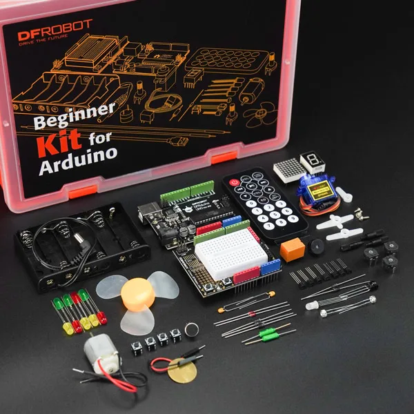le-kit-d'apprentissage-de-demarrage-pour-debutant-dfrobot-maker-adapte-a-la-carte-de-developpement-arduino-uno-r3