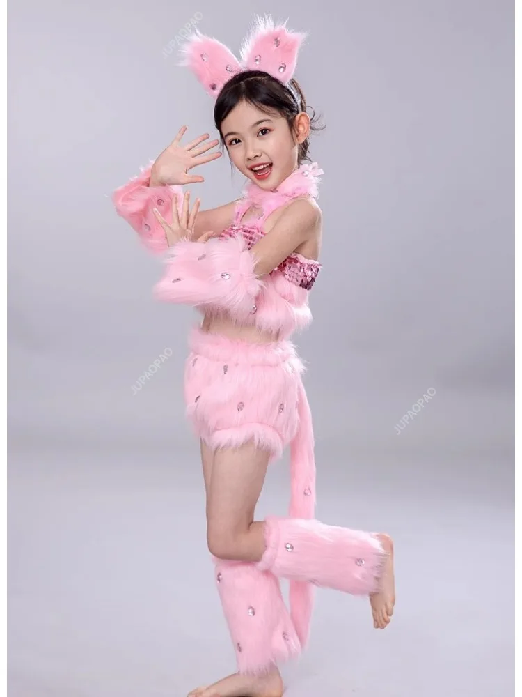 6 Colour Cat Cosplay for Girls Sexy Cat Girl Cosplay Costumes Fox Girl Cosplay Animal Dance Costumes for Children Halloween