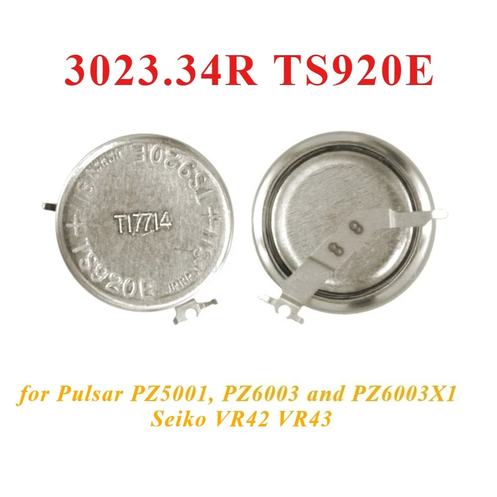 3023 34R TS-920E 3023.34R TS920E 3023-34R MT920 Seiko ساعة الطاقة الحركية بطارية قابلة للشحن VR42 VR43 PZ5001 PZ6003 PZ6003X1