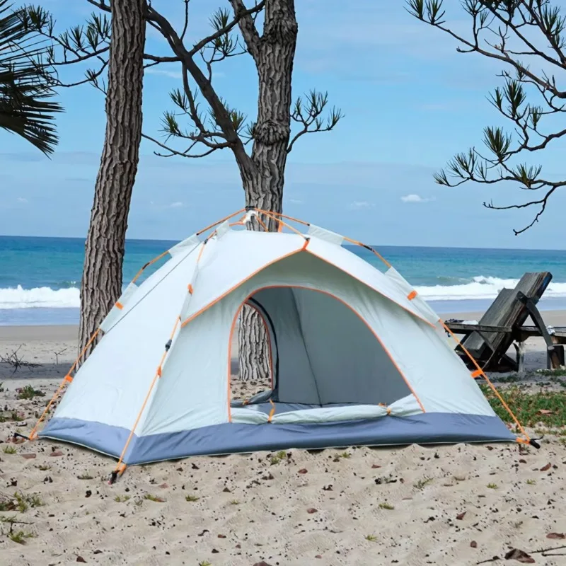 

2025 Hot Selling Portable Waterproof Automatic Four-Season Oxford Fabric Marquee Tent Professional Quick Family Outdoor Camping