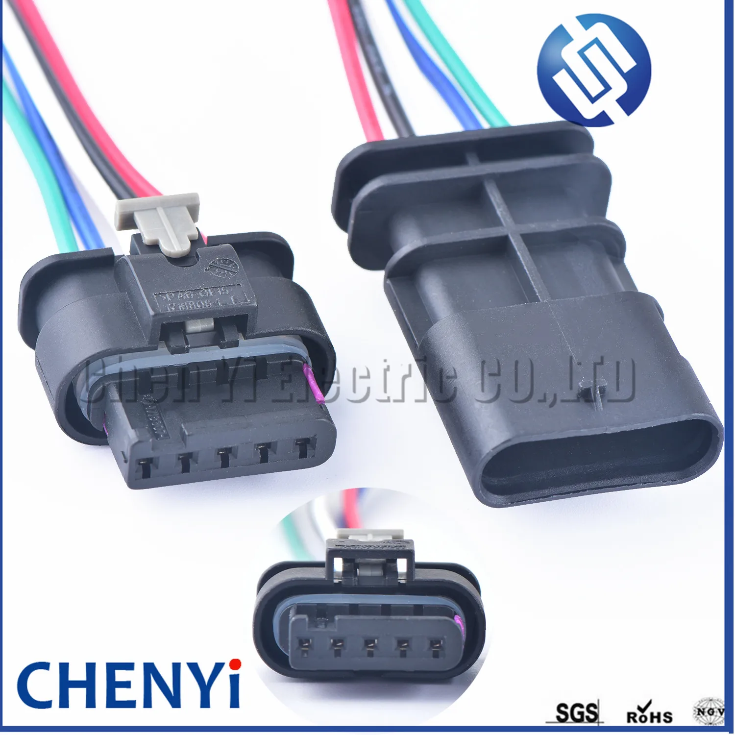 5 Pin 1-1718806-1 4F0973705 Auto Electric Connector Waterproof Mass Air Flow Meter Sensor MAF Harness plug 8K0973205