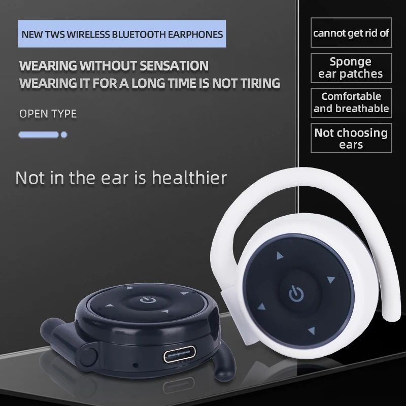 K1 Headphones Wireless Earphone Ultra-thin Earhook Sleeping Earbuds Mini Invisible Headset Noise Cancelling Headphone For XIAOMI