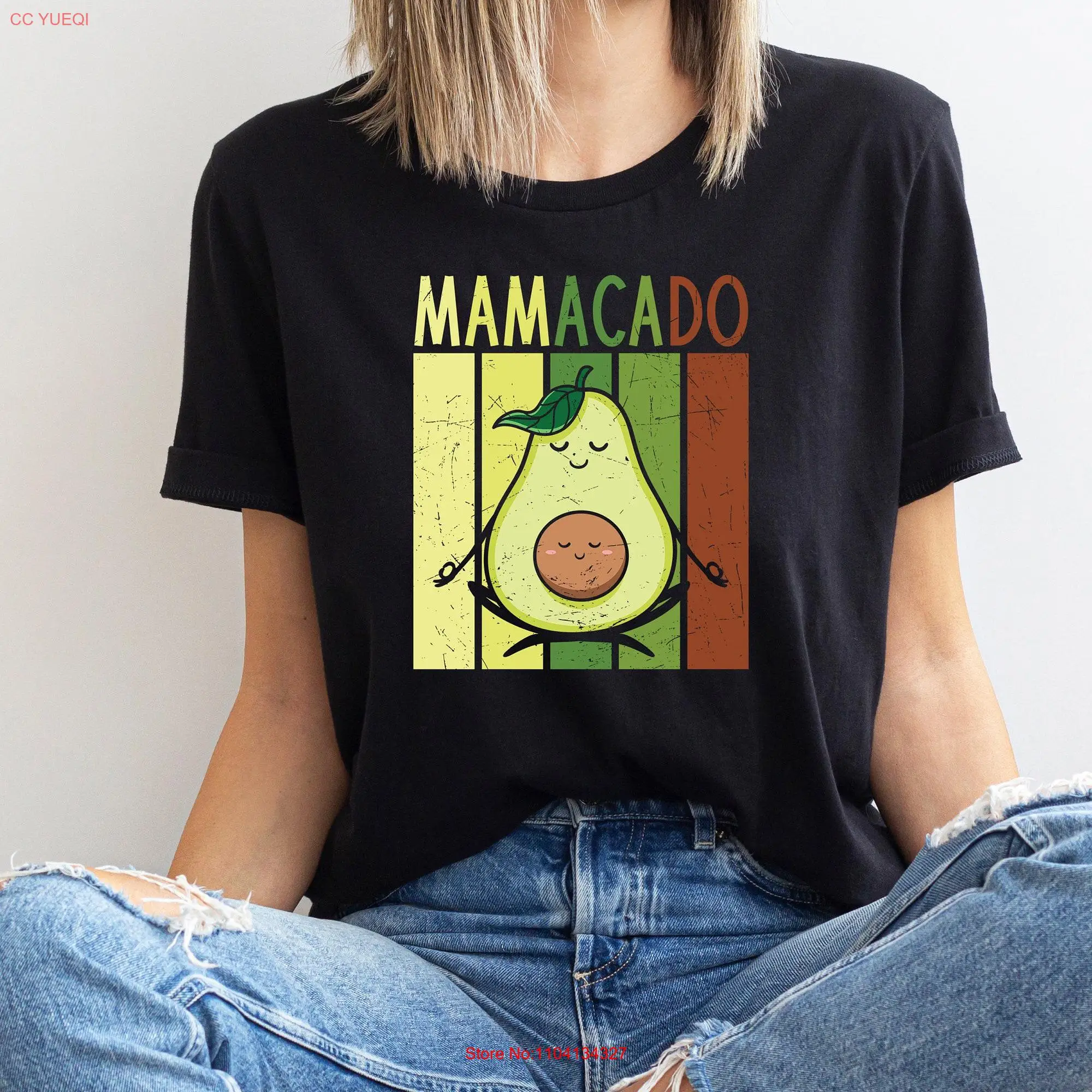 Mamacado T Shirt Pregnancy Avocado Reveal To Husband AnnouncemenT Pregnant Christmas long or short sleeves