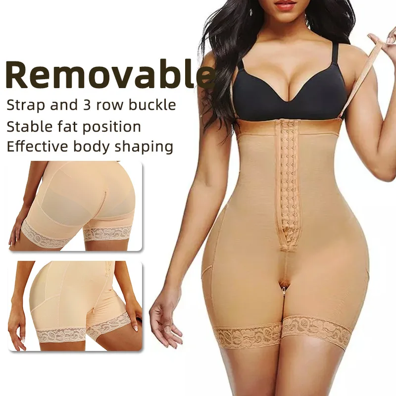

Fat woman large size removable tight belly corset breathable shaping high waist hip pants one-piece shapewear