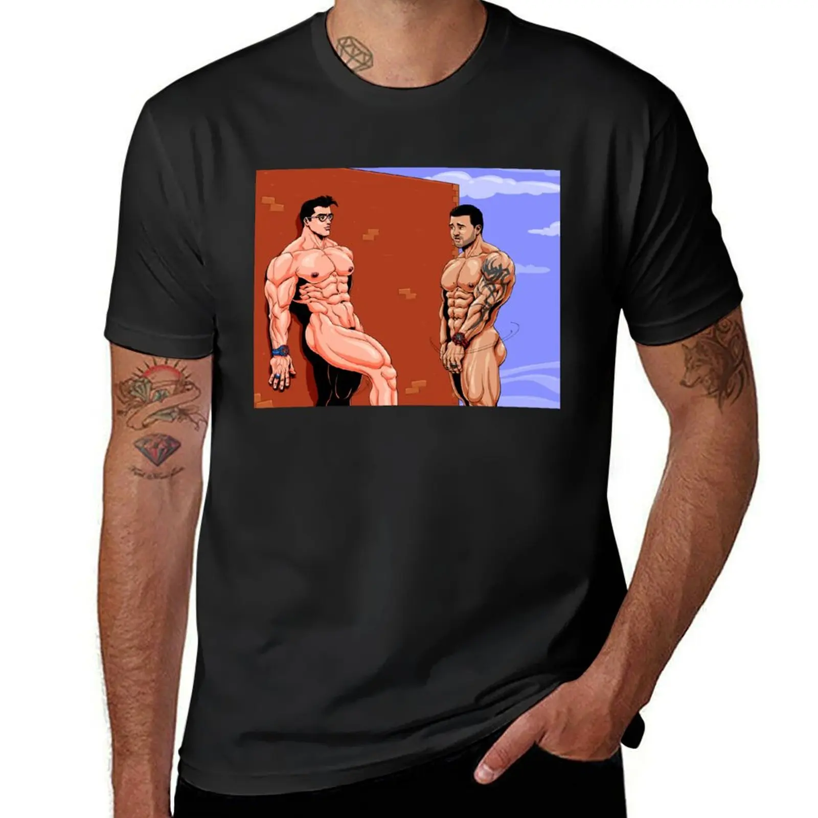

Sexy Clark & Luis T-Shirt plus size clothes valentines boutique clothes Short sleeve tee black t-shirts for men