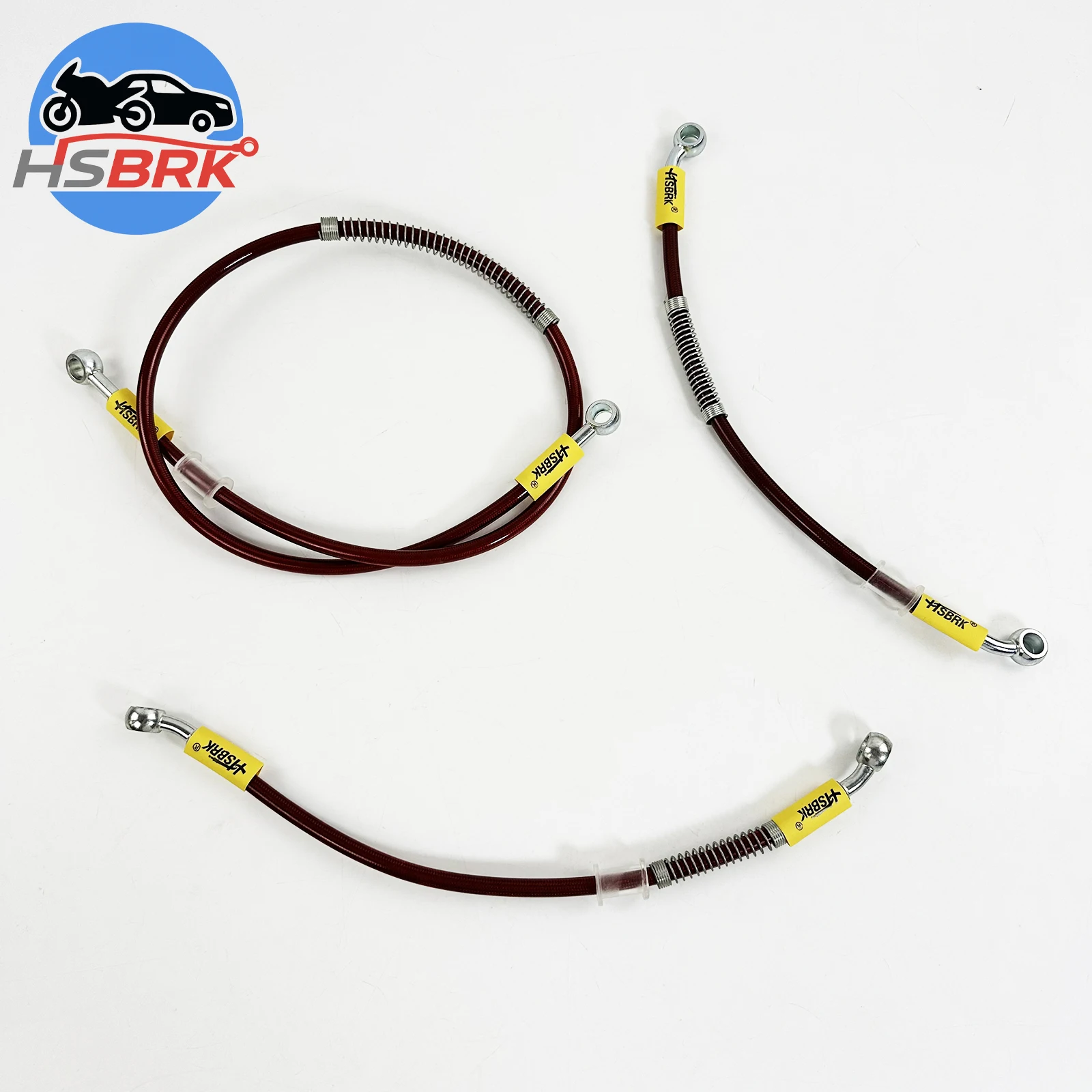 

10-200CM Stainless Steel Braided Nylon Brake Hose Kit Universal Car Motorcycle Brake Line Upgrade Accessories