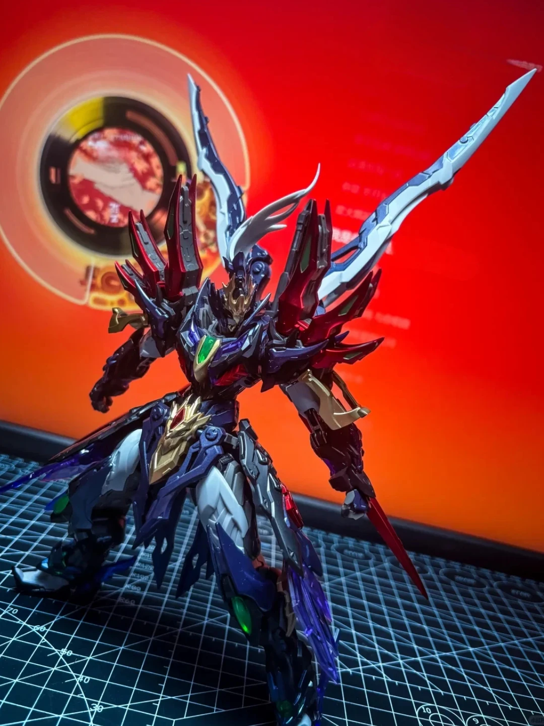 Motor Nuclear Xiang Yu Pre-built Alloy Action Figure 16.5cm Fully Assembled Die-cast Mecha Model Metal Frame Collectible Gift