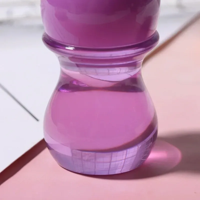 YAQI New 24MM urple Handle Mink Synthetic Hair Knot For Mens Elegant Wet Shaving Brush Portable Travel Fashion Face Care Brush