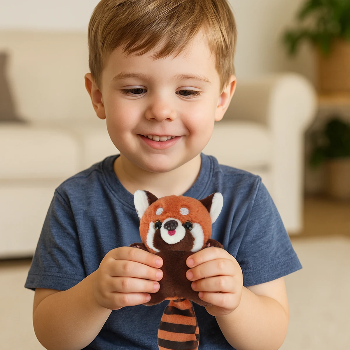 20cm Raccoon Keychain Plush Soft Stuffed Animal Bag Charm Car Backpack Accessory Gift for Kids Girls