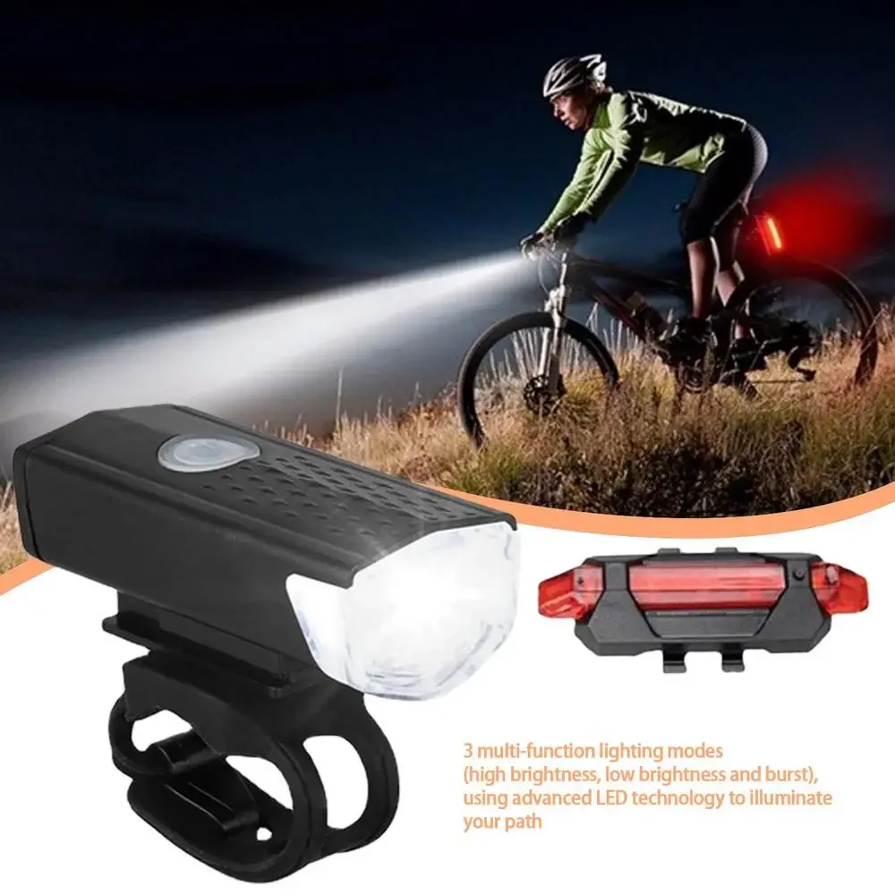MTB 自転車ライトセット USB LED 充電式防水マウンテンバイクヘッドライト自転車ライトフロント警告サイクリングアクセサリー