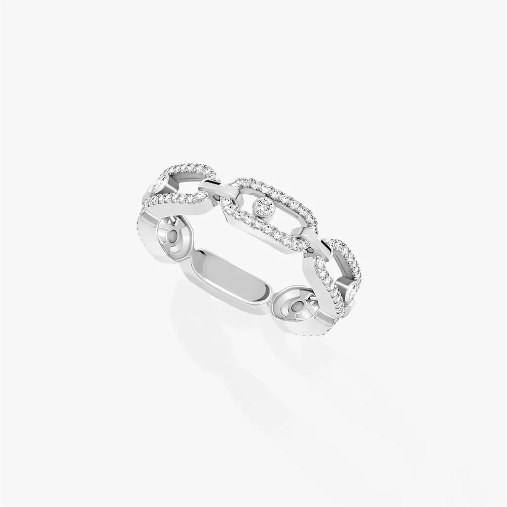 Messik Move Link Ring S925 Sterling Silver Official Website French Charms Jewelry Rings For Women Christmas Gift