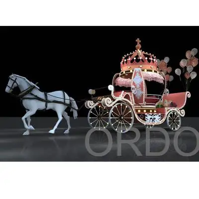 Chinese new design horse carriage manufacturer for marriage wedding transport