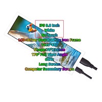 IPS 8.8 Inch No Touch White Iron Frame Computer Secondary Screen LCD Driver Board 1920*480 AIDA64 Chassis