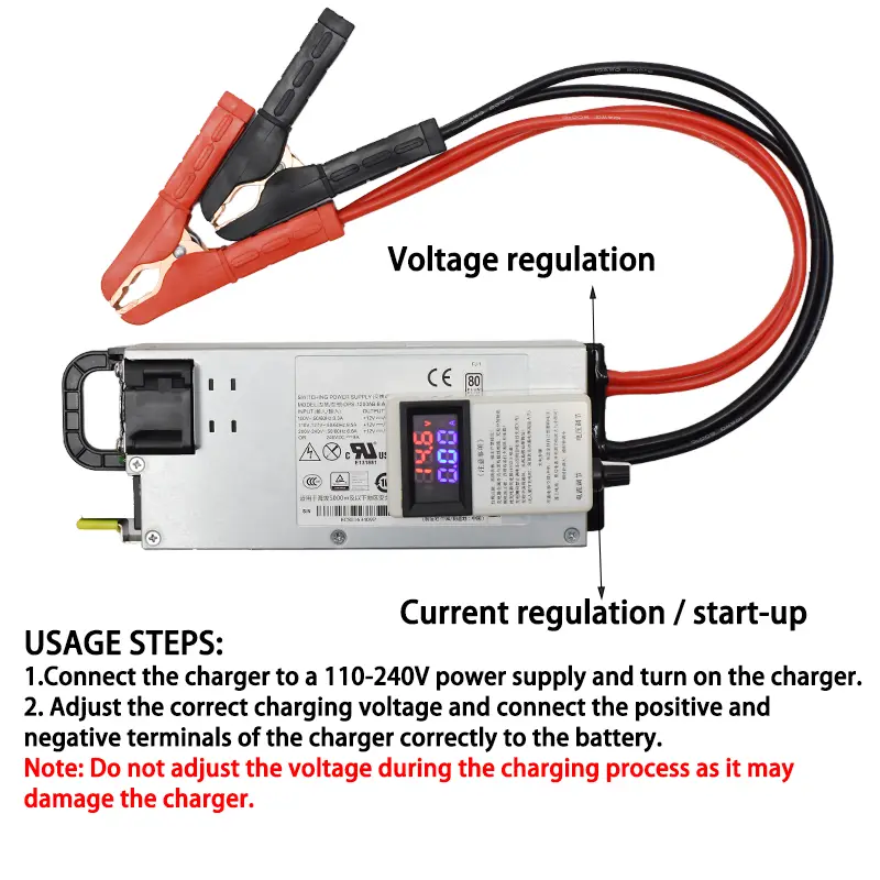 14.6V 100A Adjustable Charger 12.6v 100A 60A Lithium Polymer For Lithium Ion Battery Lead Acid Battery 3-15V 3-100A 12V 100A - 5