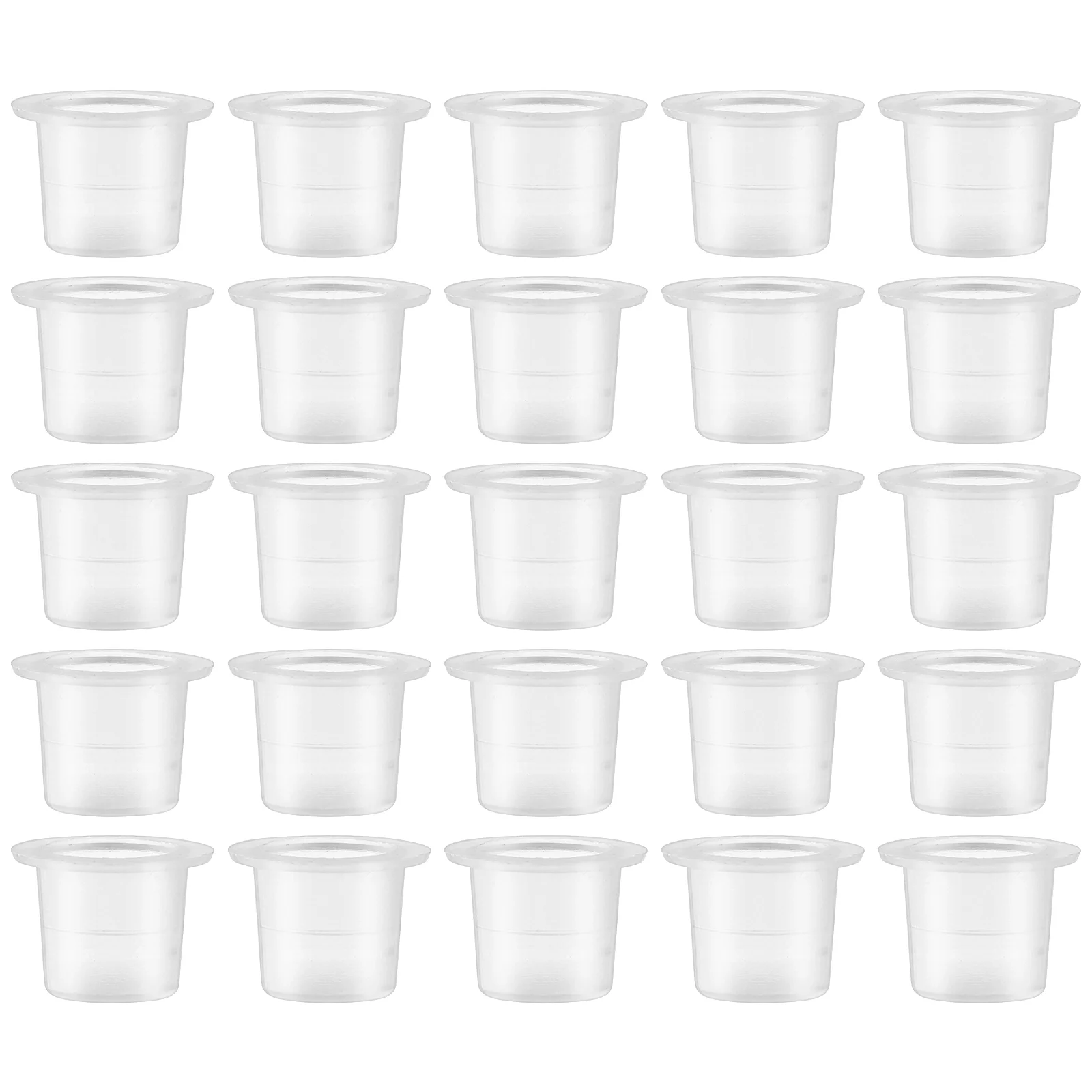 

ROSENICE 100pcs Ink Cups Disposable Small Ink Cups 8mm Pigment Ink Cups for Tattooing (White)