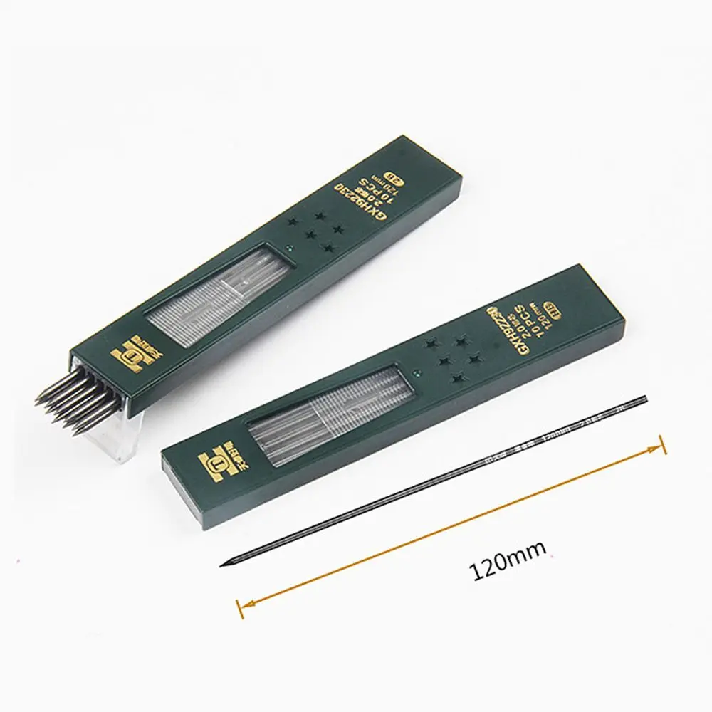 10Pcs/Box Plastic Smooth Replace 2B Erasable Pencil Lead Refill Writing Drawing Tools Graphite