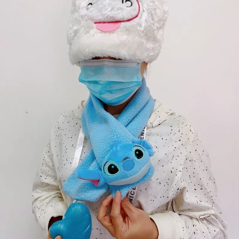 ديزني غرزة العصرية أفخم وشاح أنيمي شخصية فتاة لطيف سوبر وشاح ناعم الصبي تنوعا وشاح دافئ هدية عيد ميلاد الأطفال