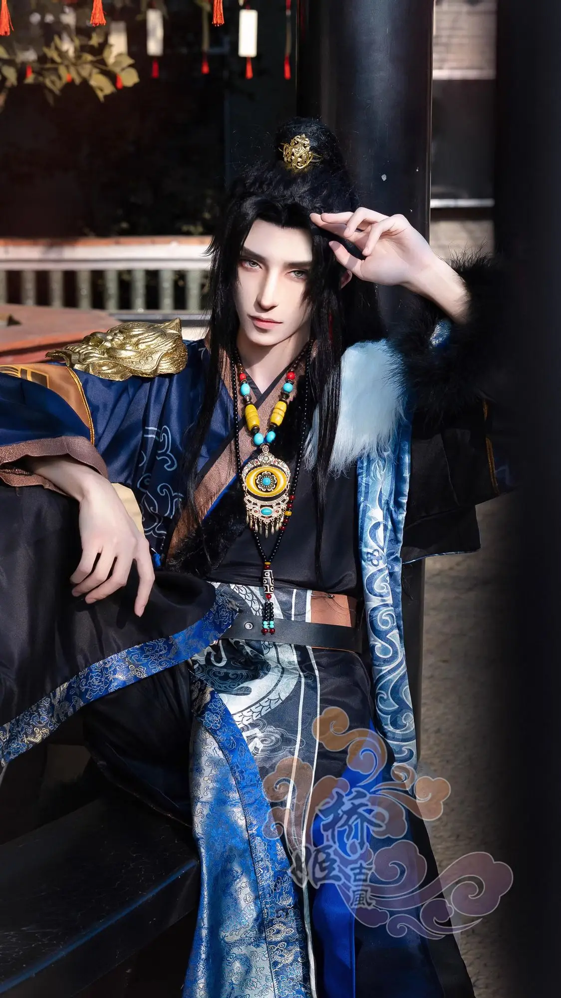 Anime Tian Guan Ci Fu COS Four Kunlun God Official Tibetan Costume Can Be Out Of Four Scenery Cos Ancient Costume Exotic