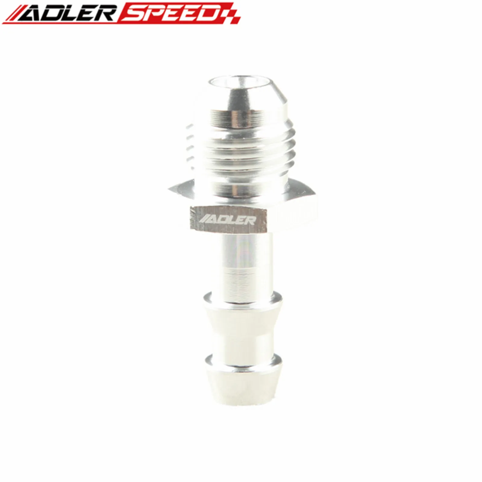 ADLERSPEED -8AN 8AN To 10mm Hose Barb Straight Fuel Oil Line Hose Fitting Adapter Blue/Silver/Black