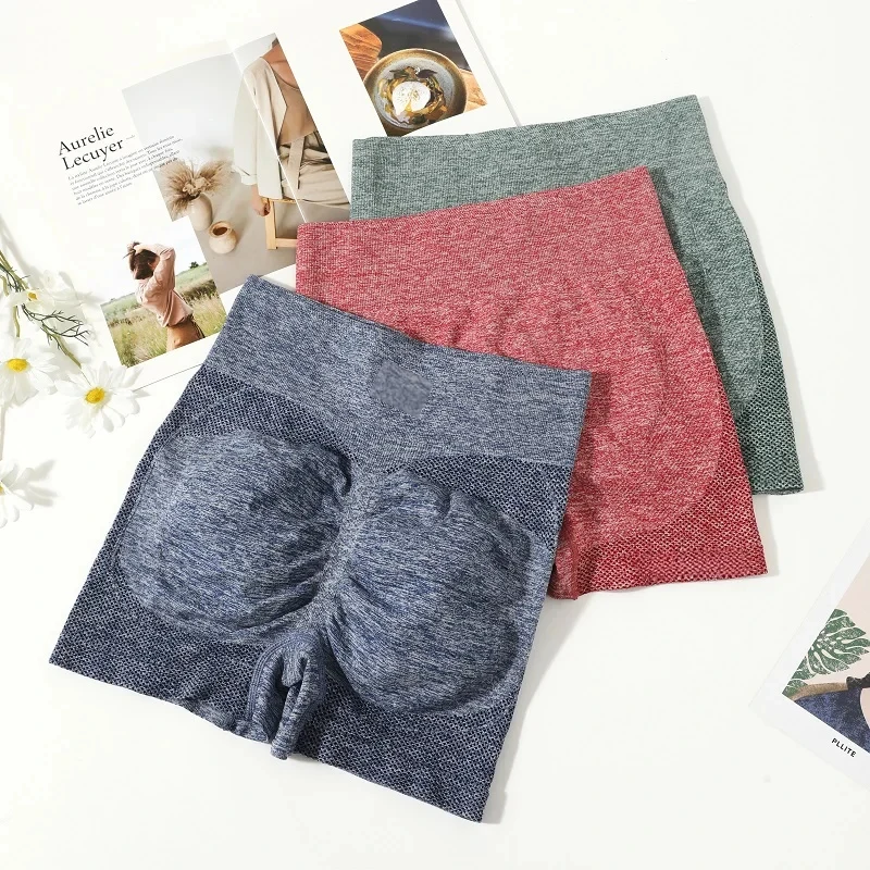 Shorts femininos para academia, alta elasticidade, roupas de ioga, absorventes, conjuntos curtos, calças push up, ciclismo, corrida, fitness, legging